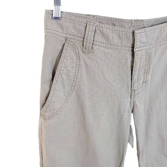 The North Face Womens Hiking Pants Khaki Size 8 Crop Ripstop Convertible AU4Q - Picture 3 of 6